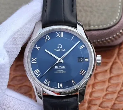 Omega De Ville 431.13.41.21.03.001 VS Factory 1:1 Best Edition Replica Watch Blue Dial Swiss ETA8500